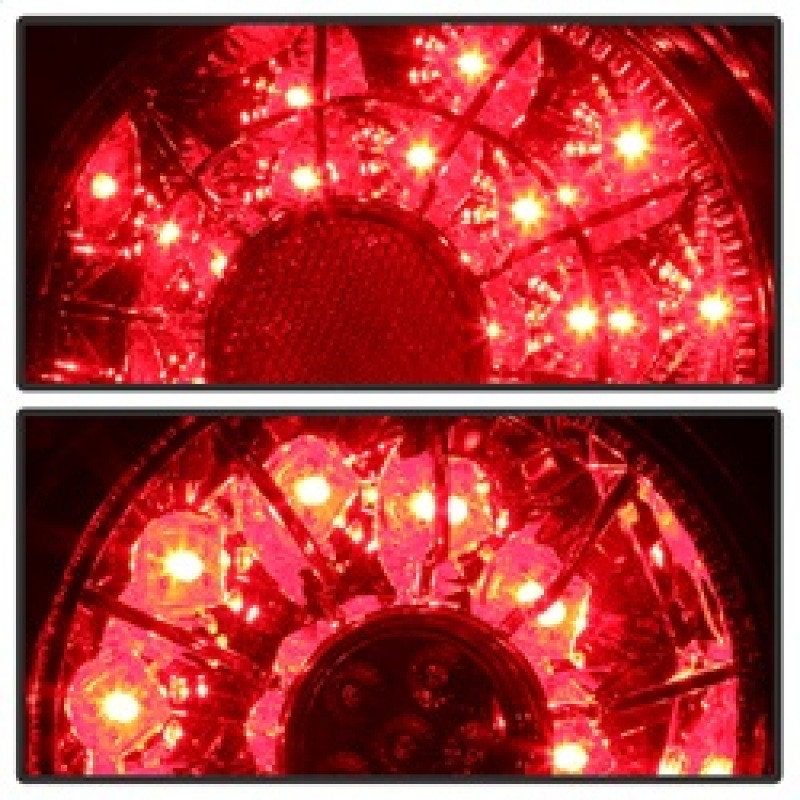 Spyder LED Tail Lights - Red Clear for 01-03 Lexus IS300