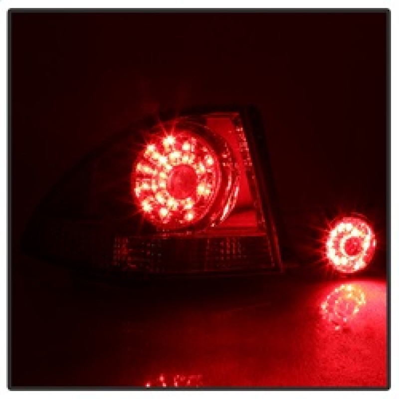 Spyder LED Tail Lights - Red Clear for 01-03 Lexus IS300