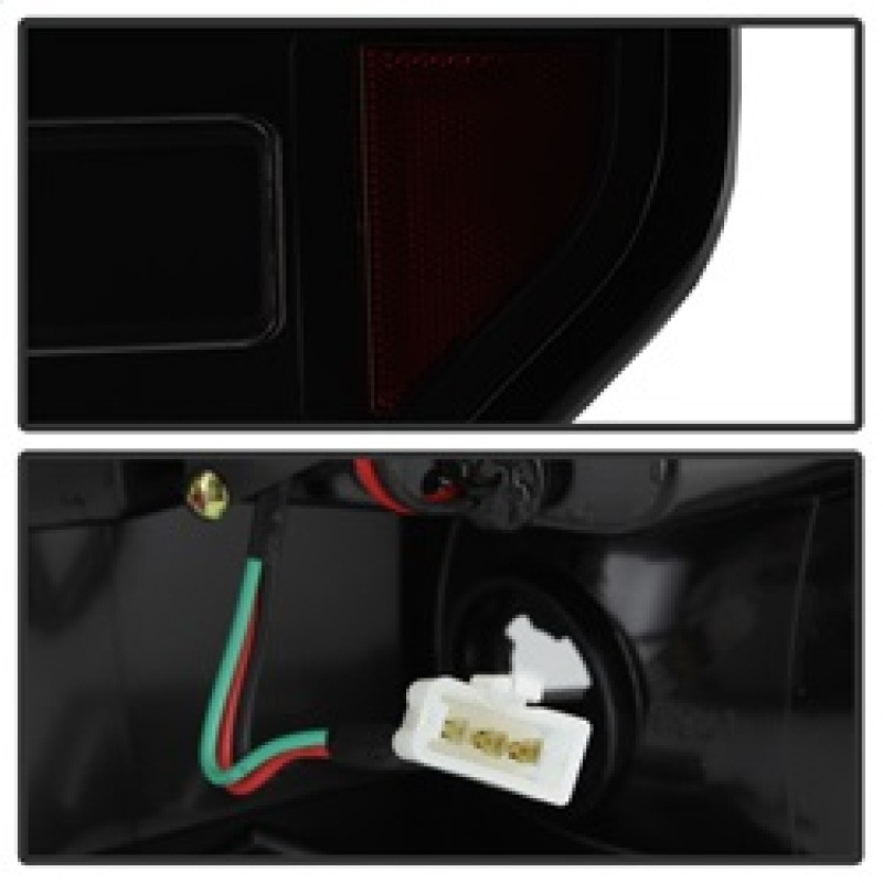 Spyder V2 Light Bar LED Tail Lights - Black Smoke for 09-14 Ford F150