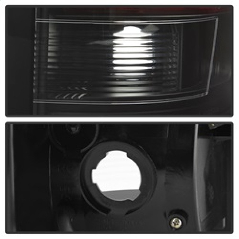 Spyder V3 LED Tail Lghts Black for 07-13 Silverado