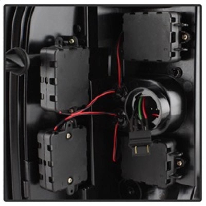 Spyder V3 LED Tail Lghts Black for 07-13 Silverado