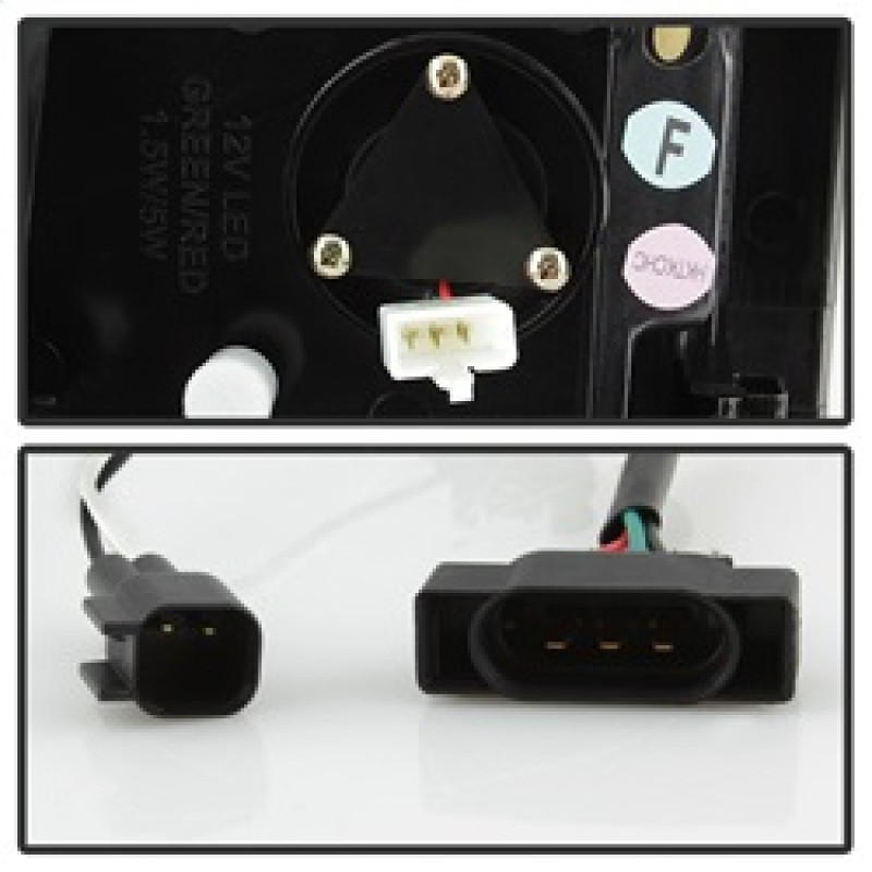 Spyder V3 Light Bar LED Tail Lights - Black for 07-09 Dodge Ram 2500/3500