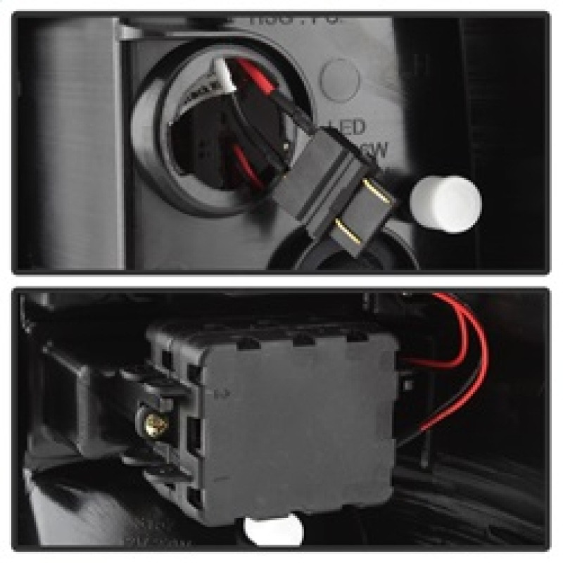 Spyder V2 Light Bar LED Tail Lights - Black Smoke for 00-06 GMC Yukon/Yukon XL