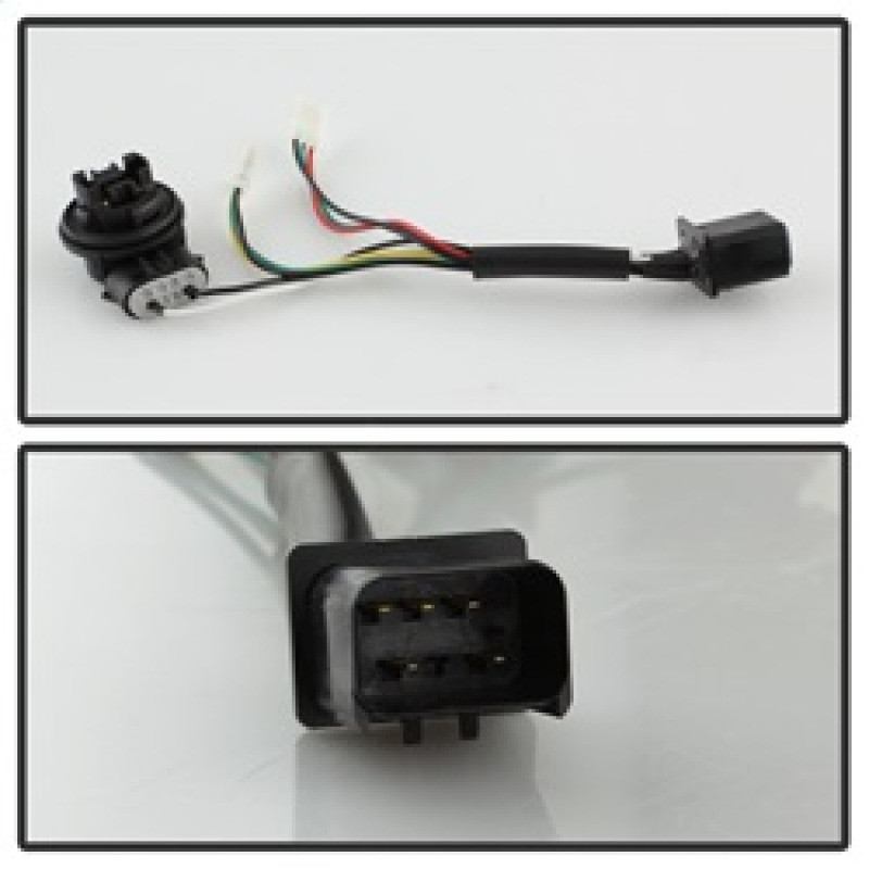 Spyder V3 Light Bar LED Tail Light - Red Clear for 03-06 Dodge Ram 2500/3500