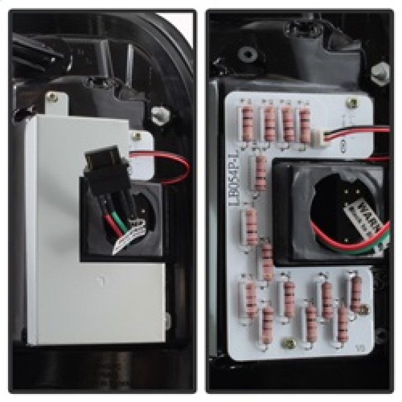 Spyder V3 Light Bar LED Tail Lights - Black Smoke for 08-16 F-250 Super Duty