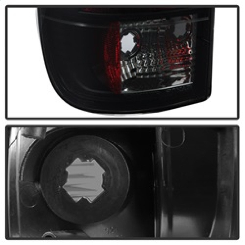 Spyder V3 Light Bar LED Tail Lights - Black Smoke for 08-16 F-250 Super Duty