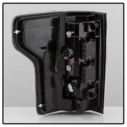 Spyder Light Bar LED Tail Lights - Black Smoke for 2015-2017 Ford F150