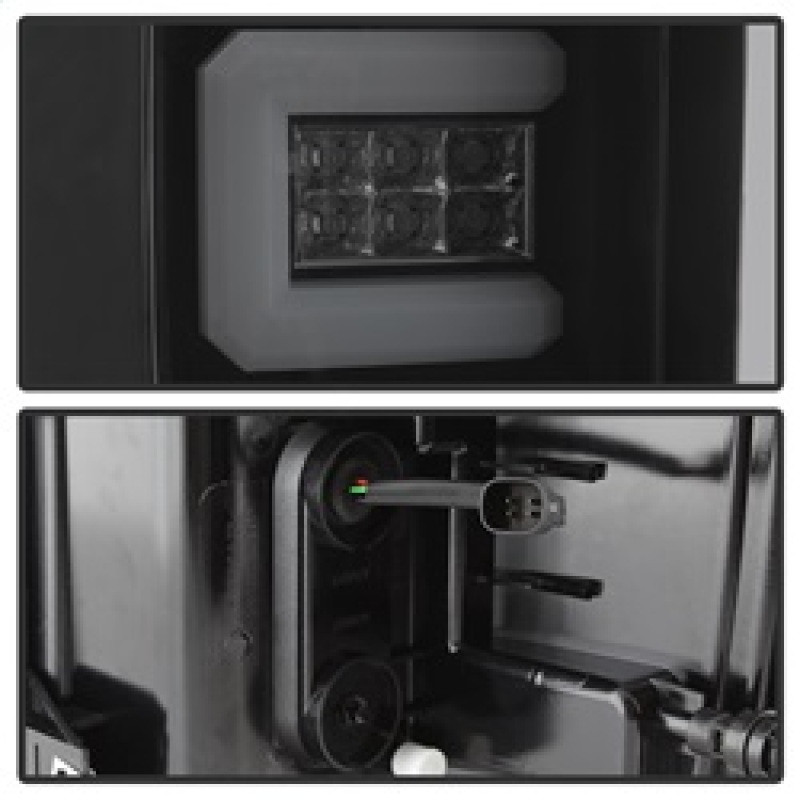 Spyder Light Bar LED Tail Lights - Black Smoke for 16-17 Chevy Silverado