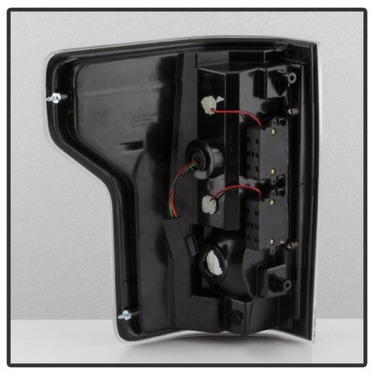 Spyder Light Bar LED Tail Lights - Black for 2015-2017 Ford F150