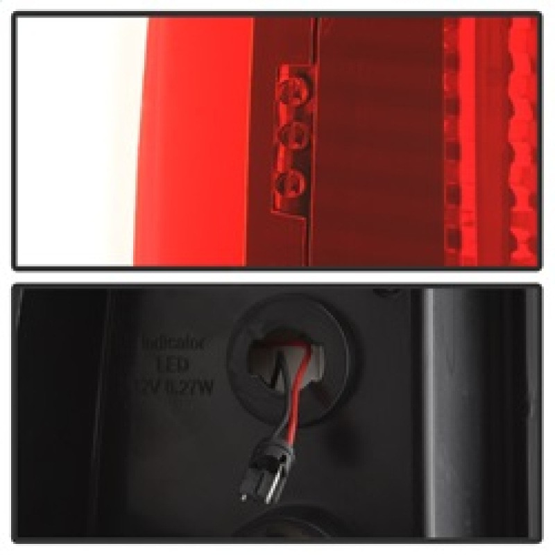Spyder xTune Version 3 Tail Lights Red Clear for 99-02 Silverado 1500/2500/3500