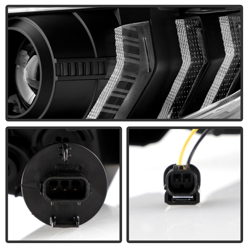 Spyder Projector Headlights - Black for 16+ Honda Civic 2DR/4DR/Hatchback