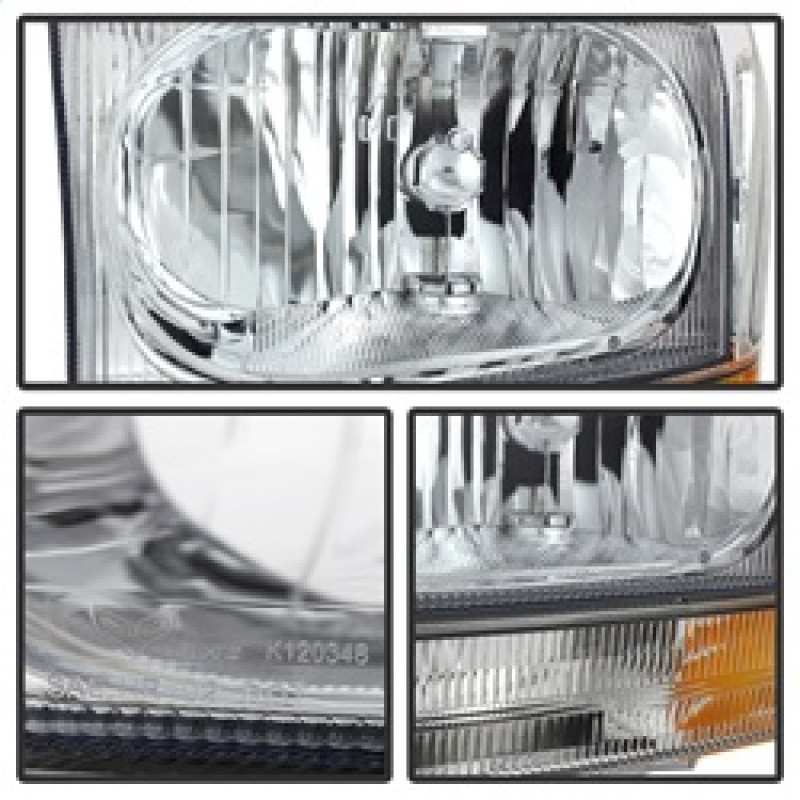 Xtune Crystal Headlights w/ Bumper Lights for 99-04 Ford F250/350/450 Superduty