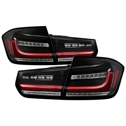 Spyder Full LED Tail Lights - Black for 2012-2018 BMW 3 Series F30
