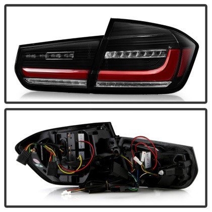 Spyder Full LED Tail Lights - Black for 2012-2018 BMW 3 Series F30