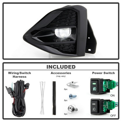 Spyder Full LED Fog Lights w/Switch Clear for 09-21 Nissan Maxima