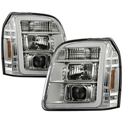 Spyder V2 Projector Headlights - Chrome for 07-14 GMC Yukon / Denali / XL