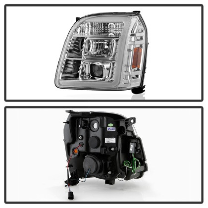 Spyder V2 Projector Headlights - Chrome for 07-14 GMC Yukon / Denali / XL