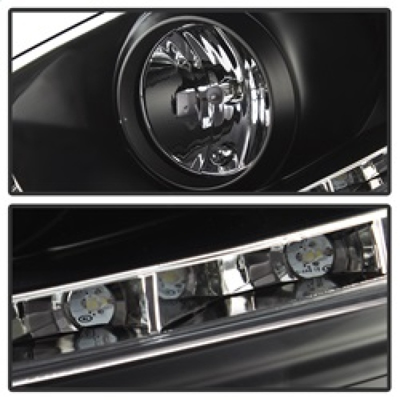 Spyder DRL Headlights Black for 06-09 VW GTI / 06-09 Jetta Xenon/HID Model Only