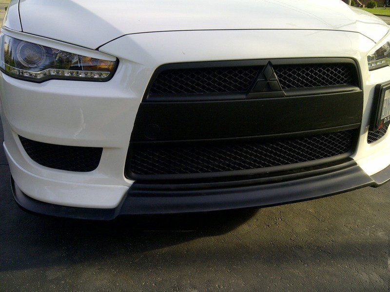 Spyder Projector Headlights LED Halo DRL Black for 08-14 EVO X Halogen Model