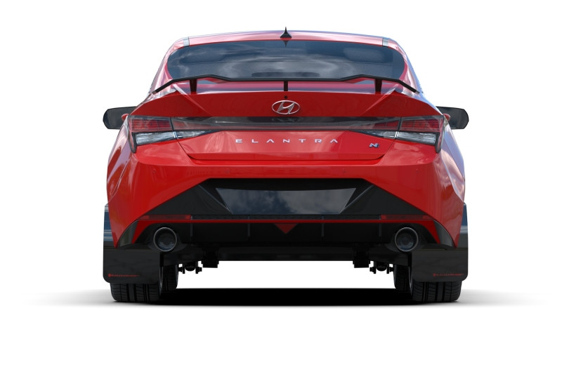 Rally Armor Black UR Mud Flap w/ Red Logo for 2022 Hyundai Elantra N & N Line