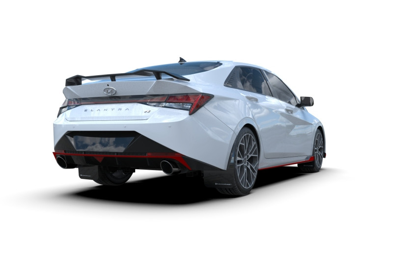 Rally Armor Black UR Mud Flap w/ Red Logo for 2022 Hyundai Elantra N & N Line