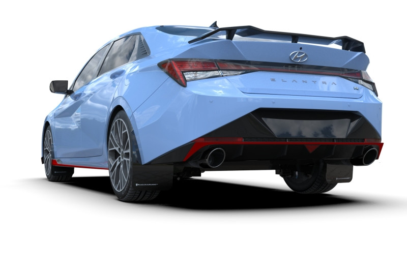 Rally Armor Black UR Mud Flap w/ Red Logo for 2022 Hyundai Elantra N & N Line
