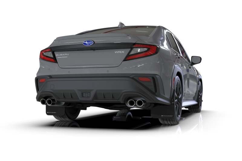 Rally Armor Black UR Mud Flap - Metallic Black Logo for 2022 Subaru WRX