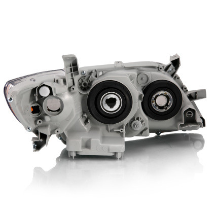 ANZO Projector Headlight Chrome Amber for 2007-2009 Toyota Camry