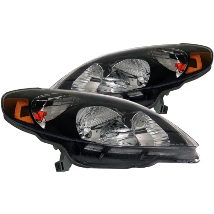 ANZO Crystal Headlights Black for 2003-2008 Toyota Matrix