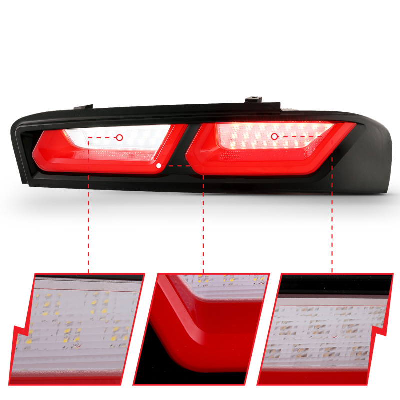 ANZO LED Taillight Red/Clear for 2016-2018 Chevrolet Camaro