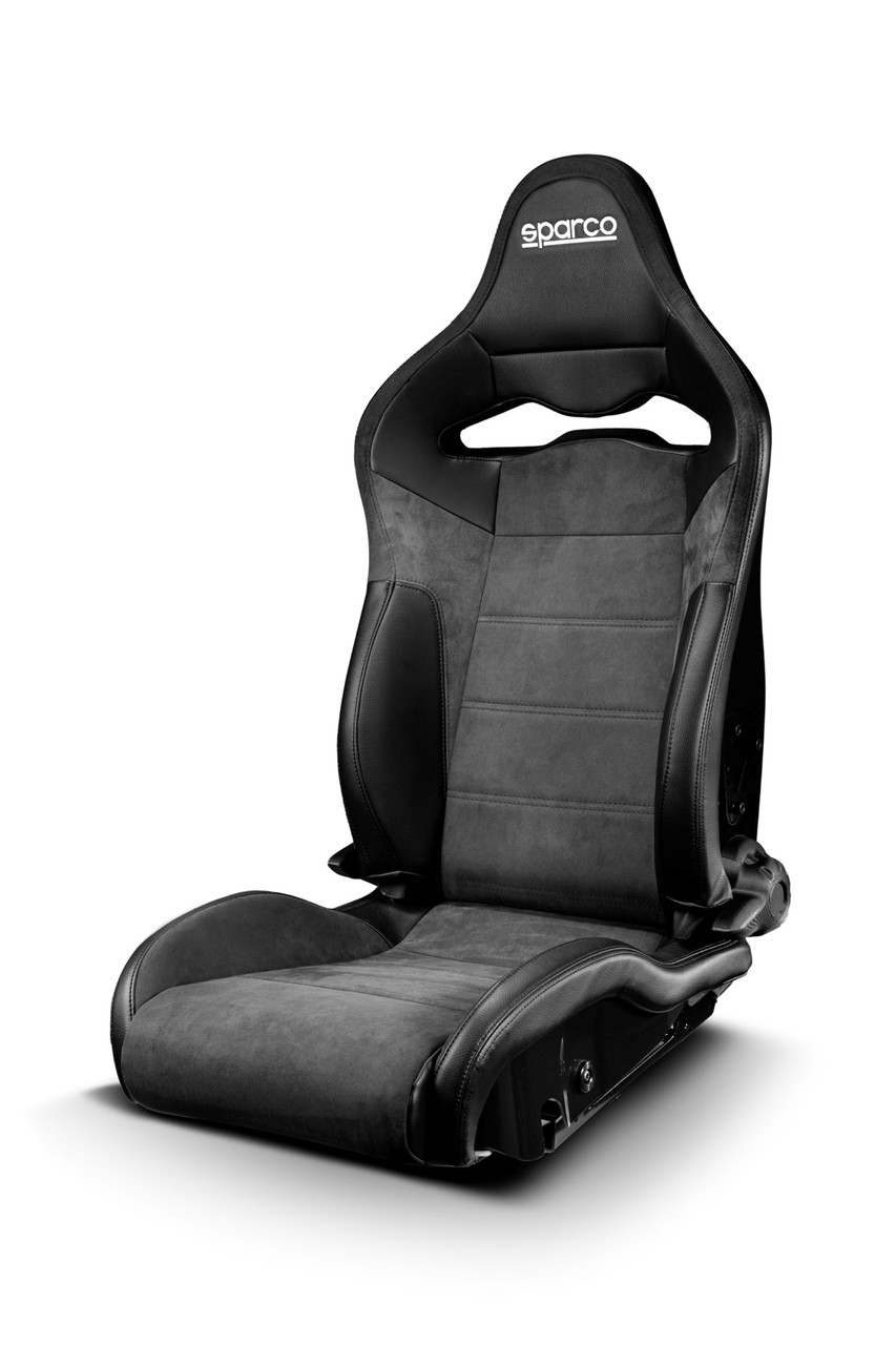 Sparco SP-R BLK/BLK White Logo Seat