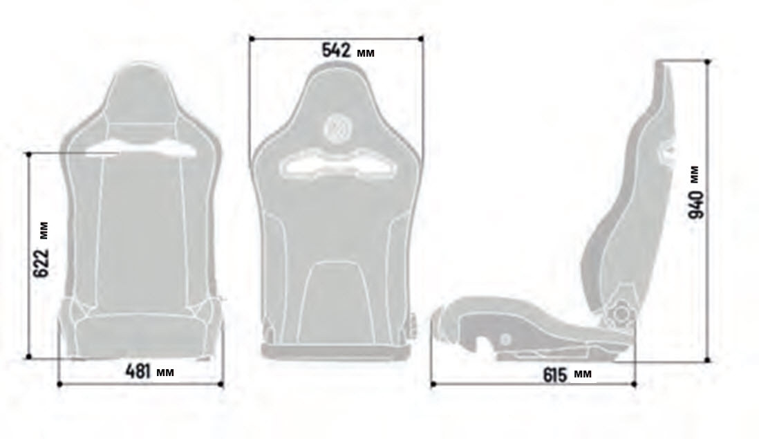 Sparco SPX Special Edition Black/Grey w/ Matte Carbon Shell - Left Seat