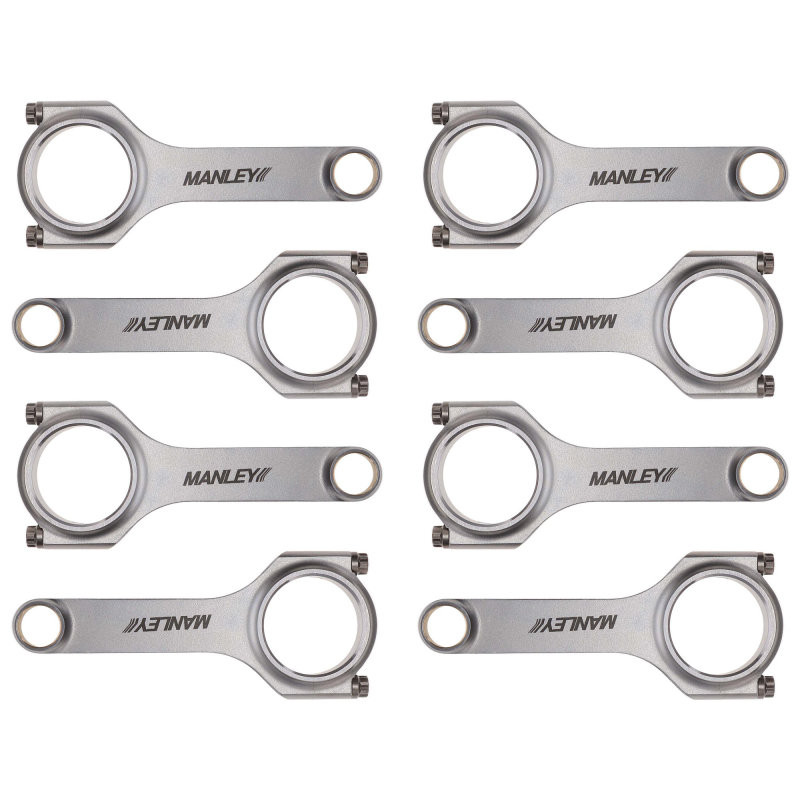 Manley 6.125in H Beam Connecting Rod Set for Chevy Small Block LS Series