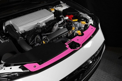 Perrin Radiator Shroud - Hyper Pink for 22-23 Subaru WRX
