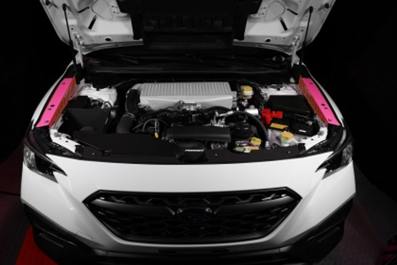 Perrin Fender Shroud Set - Hyper Pink for 22-23 Subaru WRX