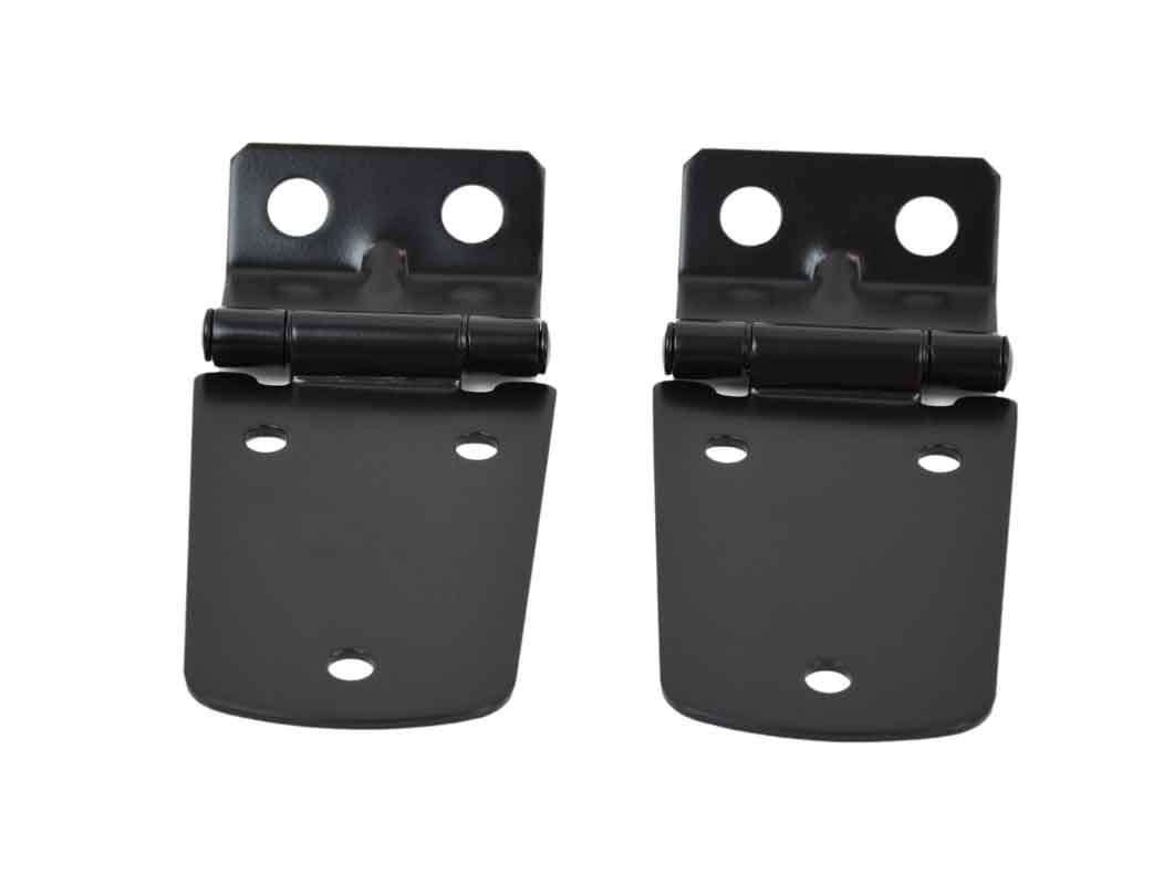 Kentrol Hood Hinge Pair - Powdercoat Black for 97-06 Jeep Wrangler TJ