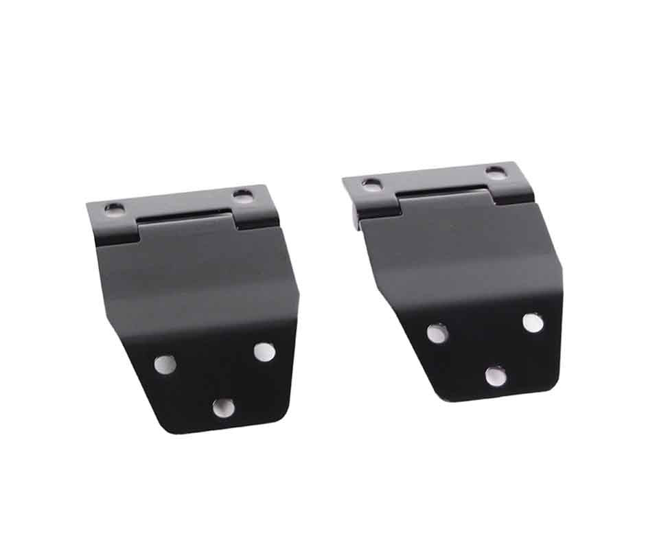 Kentrol Hardtop Liftgate Hinge Pair - Powdercoat Black for 77-86 Jeep CJ7
