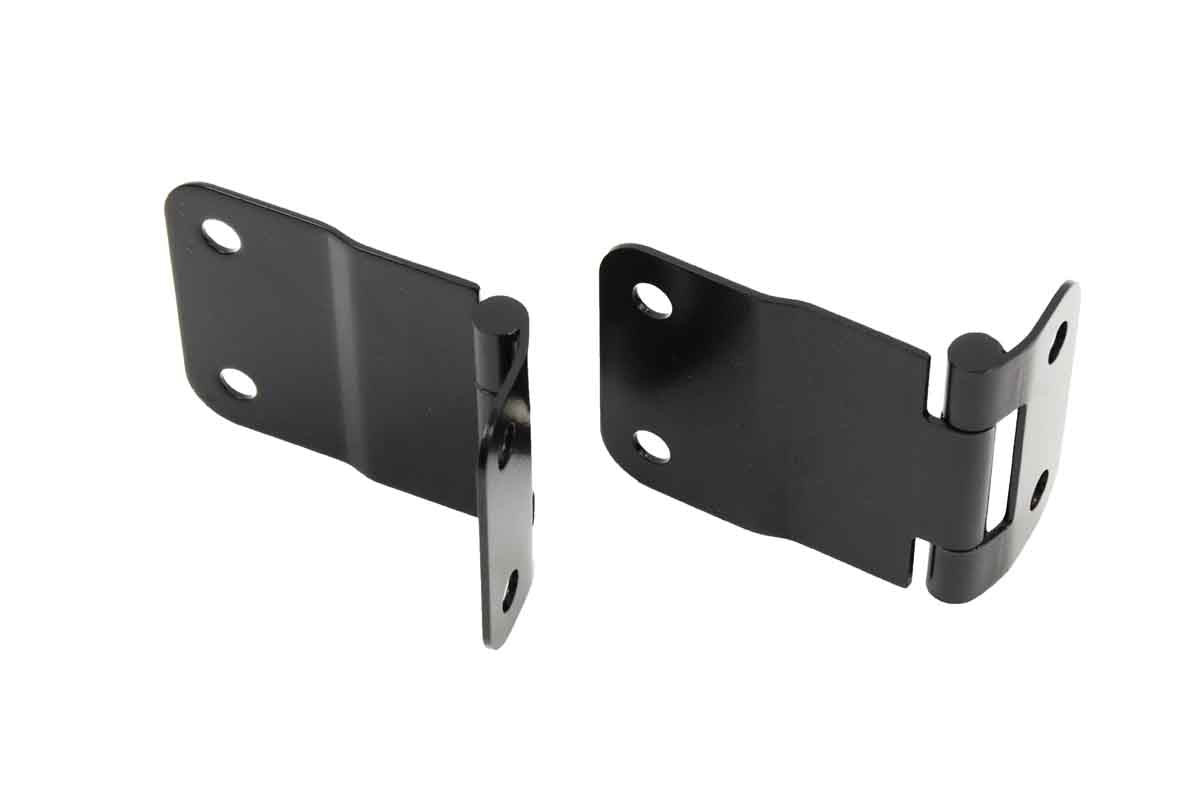 Kentrol Tailgate Hinge Pair - Powdercoat Black for 76-86 Jeep CJ7