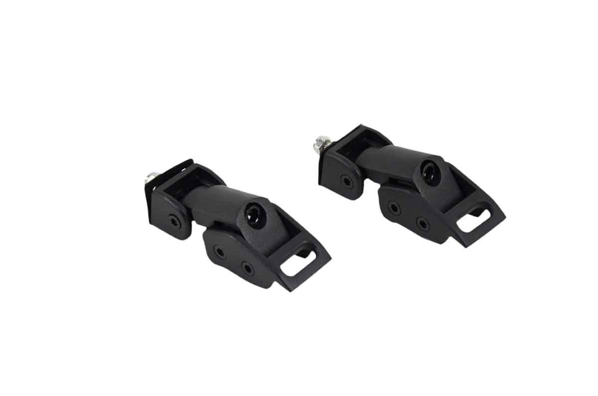Kentrol Hood Catch Kit - Textured Black for 97-06 Jeep Wrangler TJ