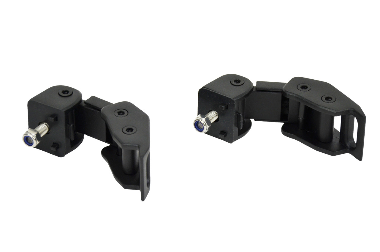 Kentrol Hood Catch Kit - Textured Black for 07-18 Jeep Wrangler JK