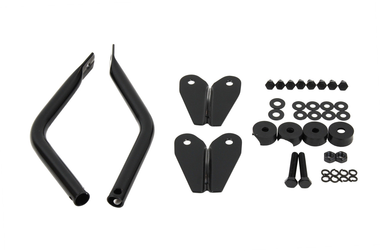 Kentrol Mirror Kit Pair- Powdercoat Black for 55-86 Jeep CJ
