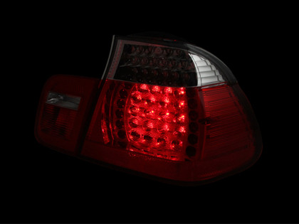 ANZO LED Taillights Red/Clear for 2002-2005 BMW 3 Series E46
