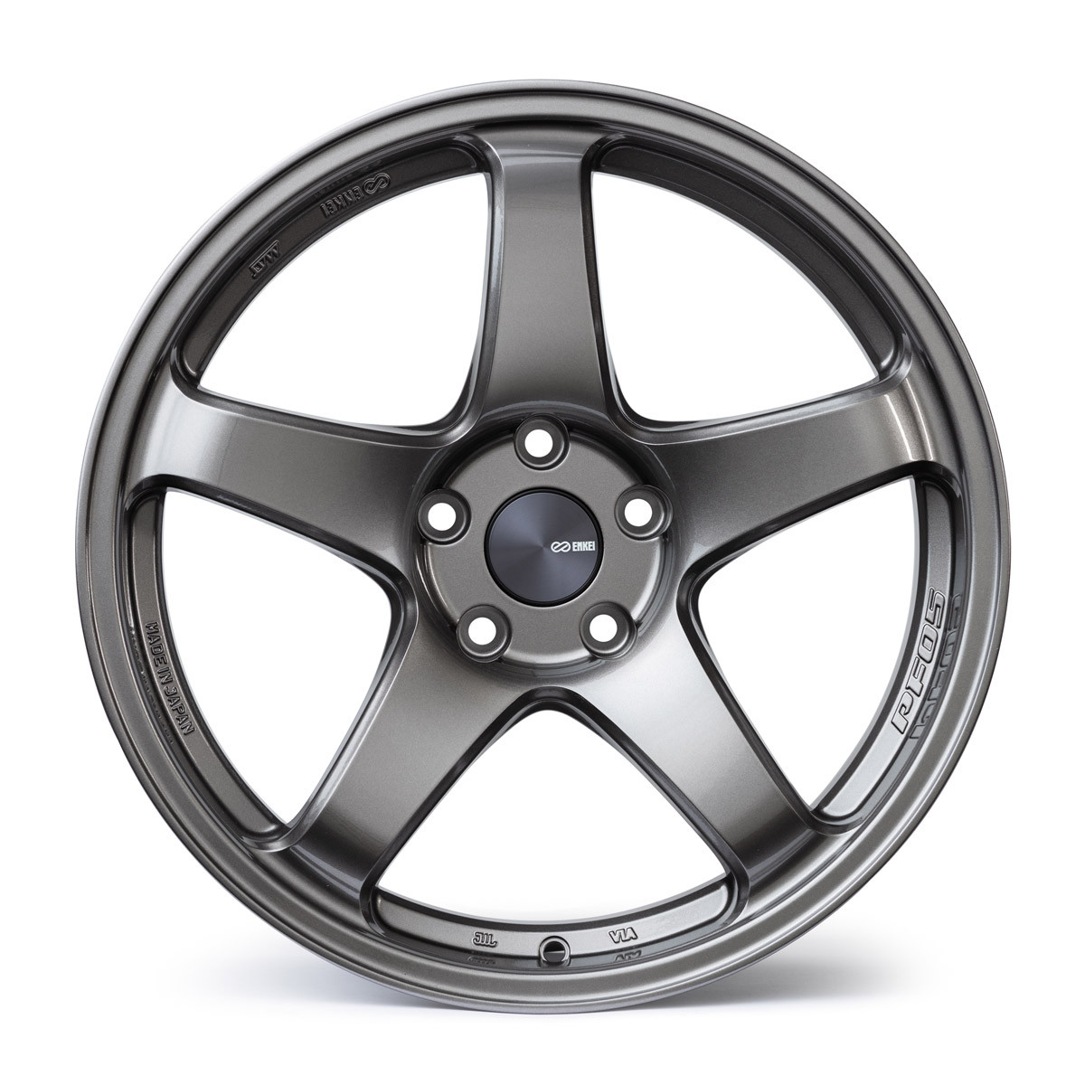 Enkei PF05 17x8 5x114.3 35mm Offset 75mm Bore Dark Silver Wheel