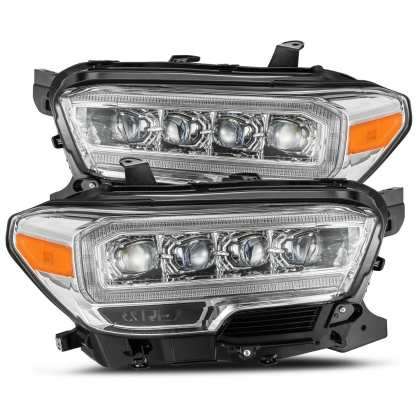 AlphaRex NOVA LED Projector Headlights Chrome for 16-20 Toyota Tacoma