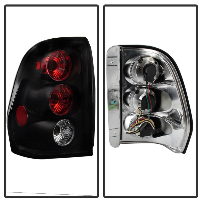 Spyder Euro Style Tail Lights Black for 02-09 Chevy TrailBlazer