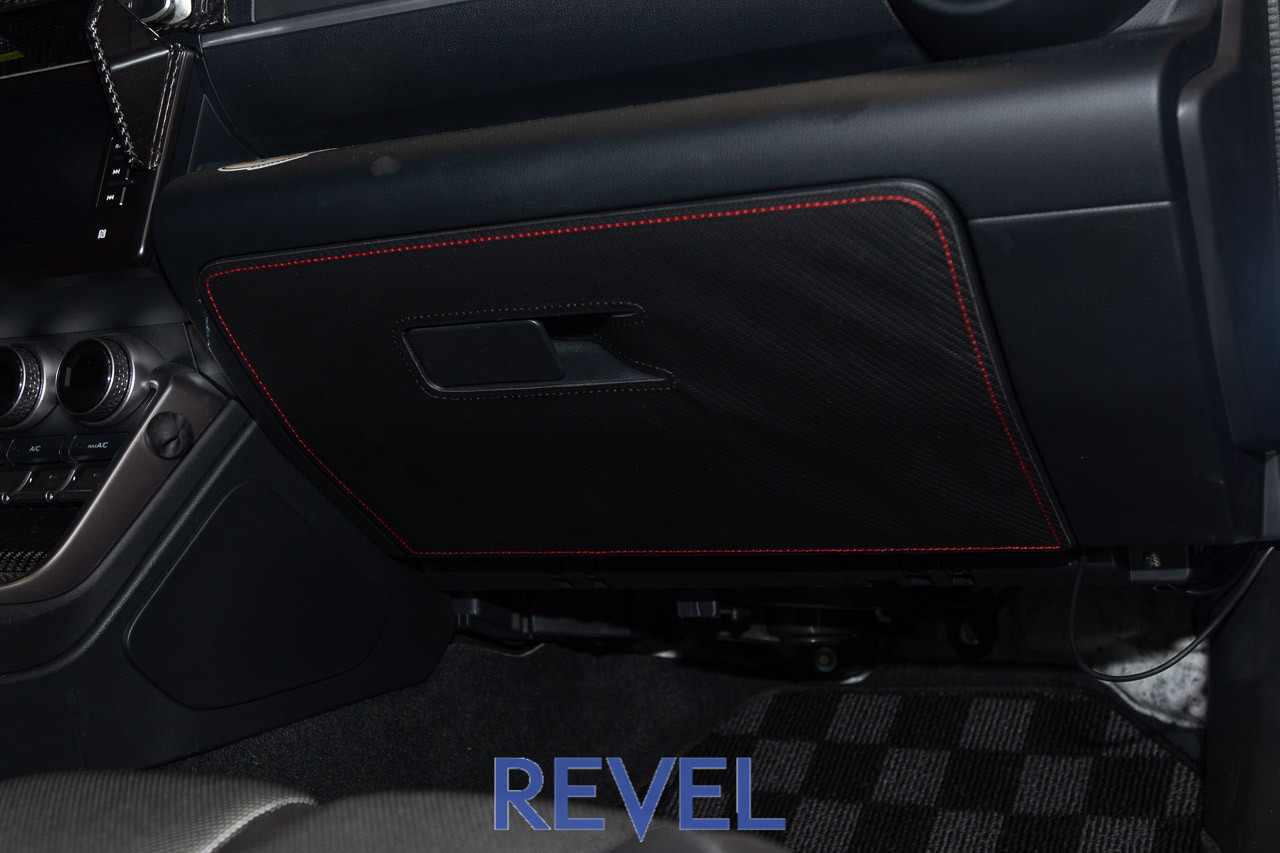Revel GT Design Glove Box Cover (Red Stitch) for 2022 GR86 / BRZ - 1 Piece
