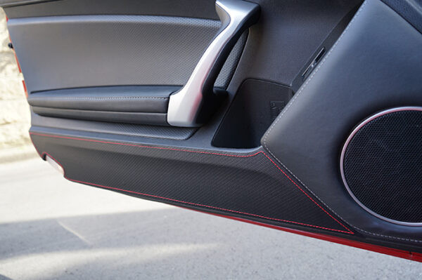 Revel GT Design Kick Panel Cover (Red Stitch) for 2022 GR86 / BRZ - 4 Pieces