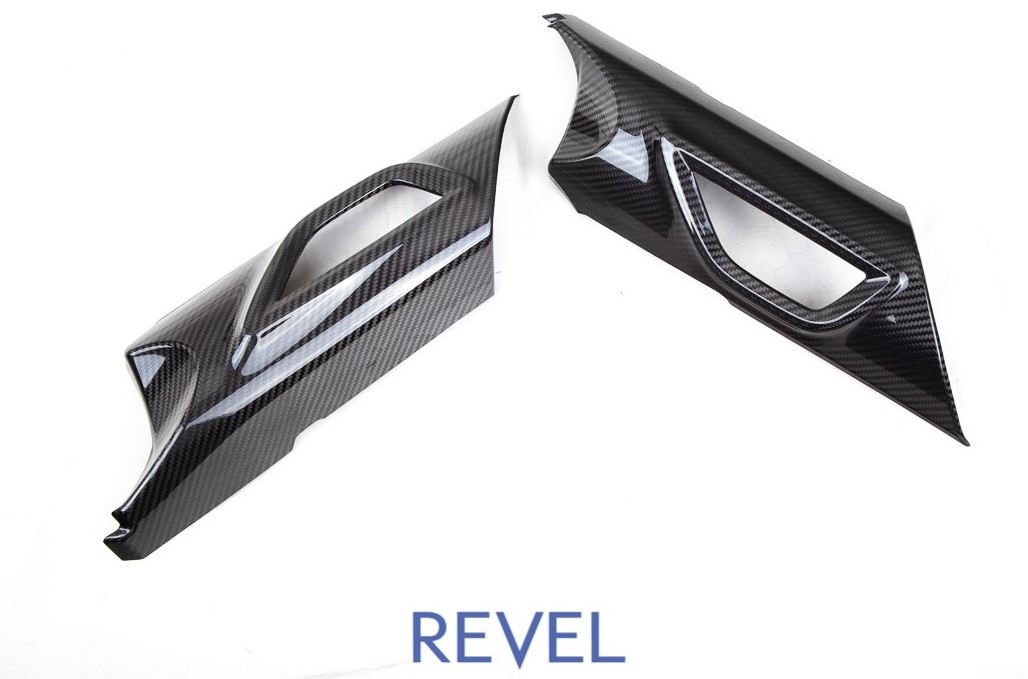 Revel GT Dry Carbon Dorr Trim Covers - 2 Pieces for 2022 Toyota GR8 / Subaru BRZ