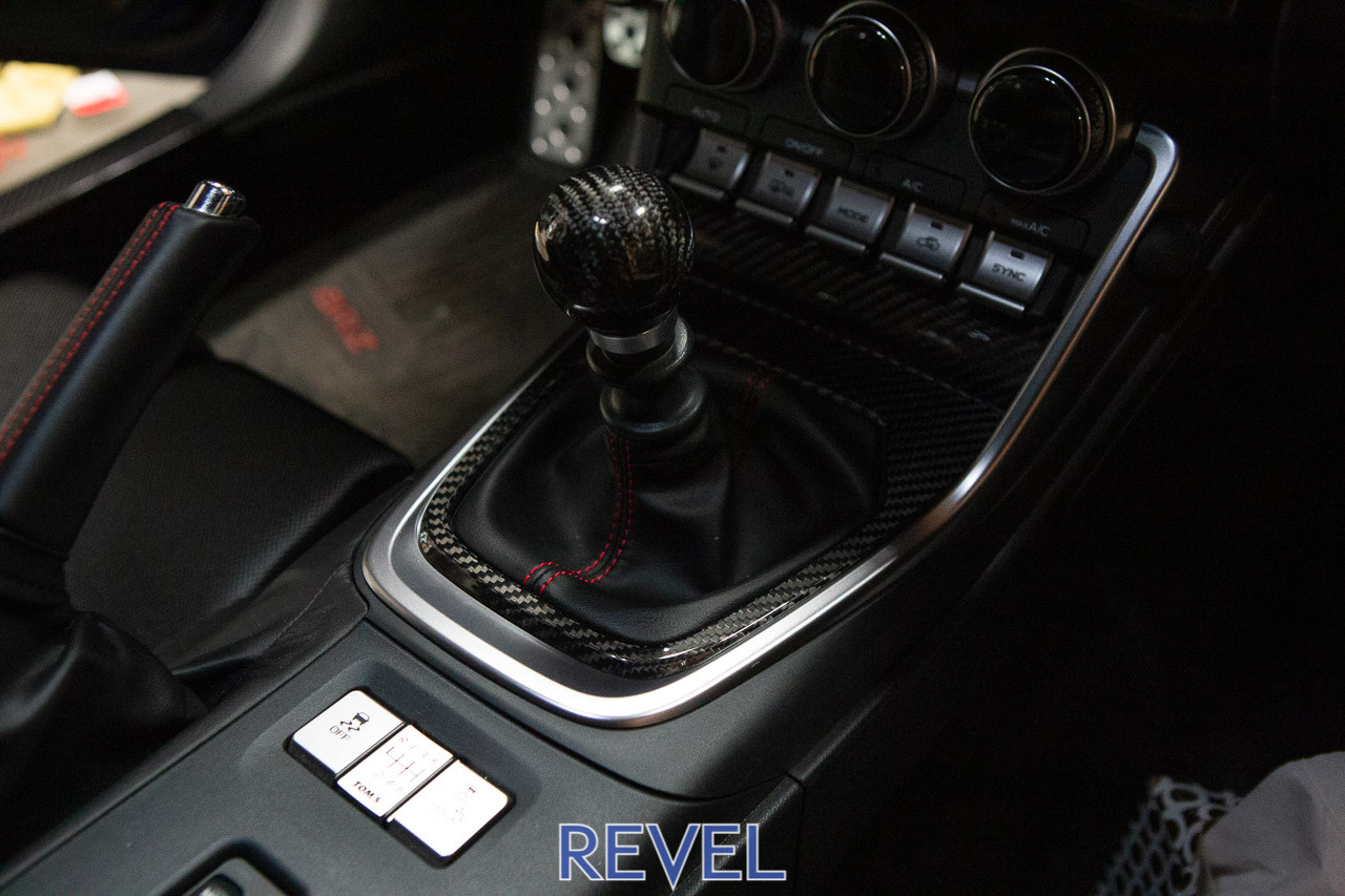 Revel GT Dry Carbon Shifter Panel Cover - 1 Piece for 2022 GR86 / BRZ
