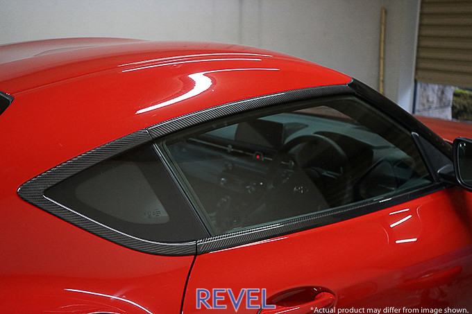 Revel GT Dry Carbon Door Window Moulding Cover for 2020 Toyota GR Supra